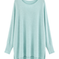 Oversize Pullover „Luna“ türkis, Gr. 38-46