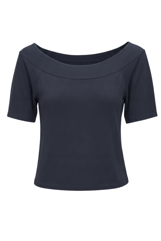 Shirt "Carmen Chic" schwarz, Gr. 34-38