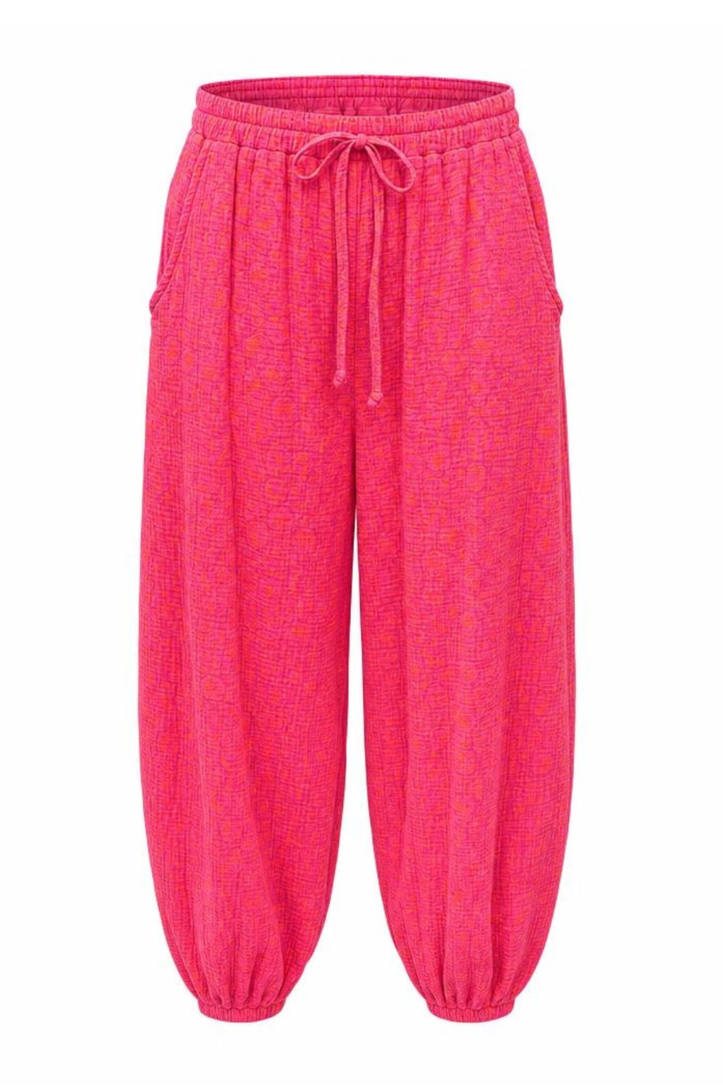 Musselin-Hose „Ibiza Leo“ pink, Gr. 36-44