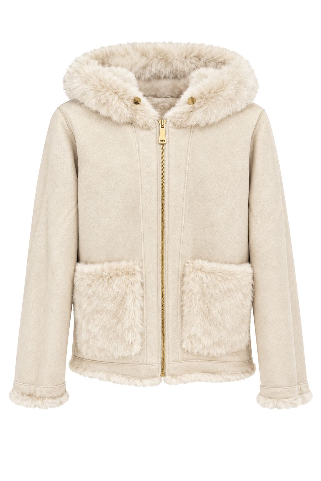 Wendejacke creme, Gr. 36-42