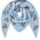 Wendeschal Herzen hellblau-grau