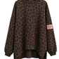 Leo Oversize Sweater „Self Love“ braun, Gr. 36-44