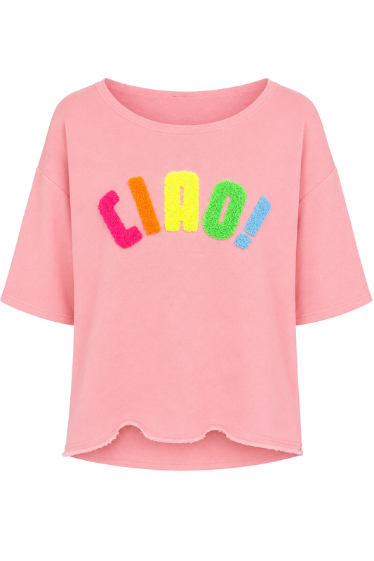 Shirt "Ciao Bella" rosa, Gr. 36-42