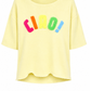 Shirt "Ciao Bella" gelb, Gr. 36-42