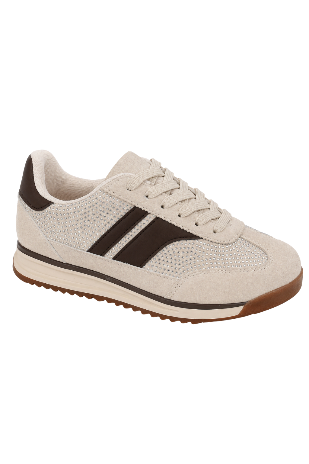 Sneaker Sparkle beige/braun, Gr. 36-41