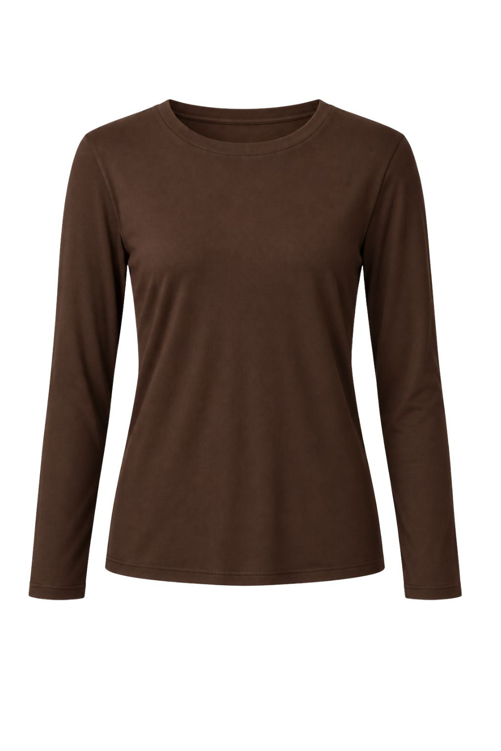 Essential Soft Longsleeve schokobraun, Gr. 36-40
