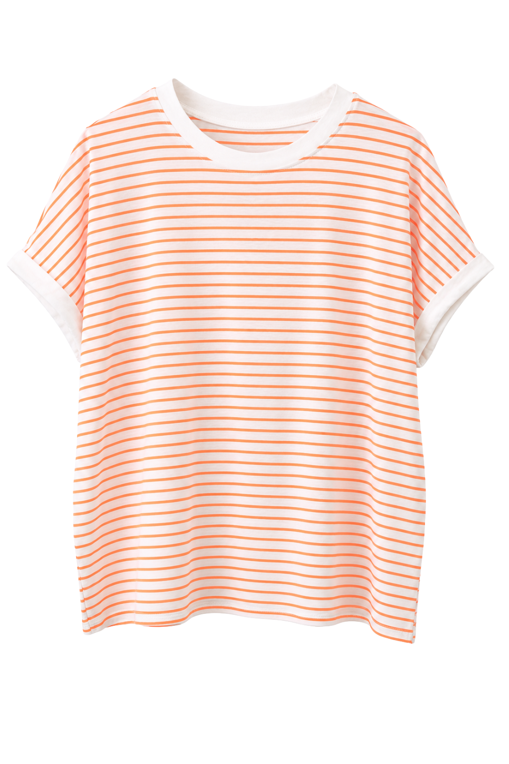 Shirt „Sunny Stripes“ neonorange, Gr. 36-42