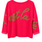 C'est la vie Sweatshirt neonpink, Gr. 34-42