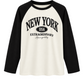Shirt New York College schwarz, Gr. 34-42