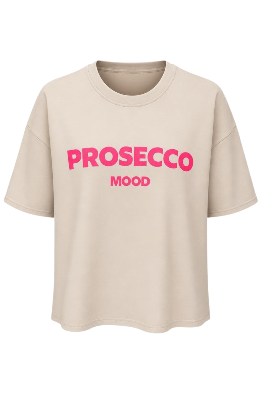 Shirt "Prosecco Mood" beige, Gr. 36-42