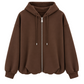 ICONIC DOG – Oversized Balloon Hoodie Jacke braun, Gr. 36-42