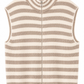 Strickweste "Candy Stripe" beige/taupe, Gr. 34-40