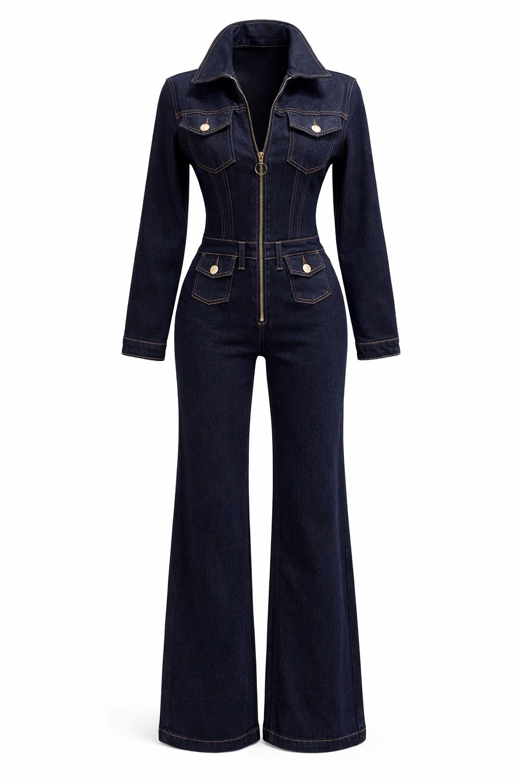 Jumpsuit dunkelblau, Gr. 38-46