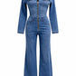 Jumpsuit jeansblau, Gr. 36-44