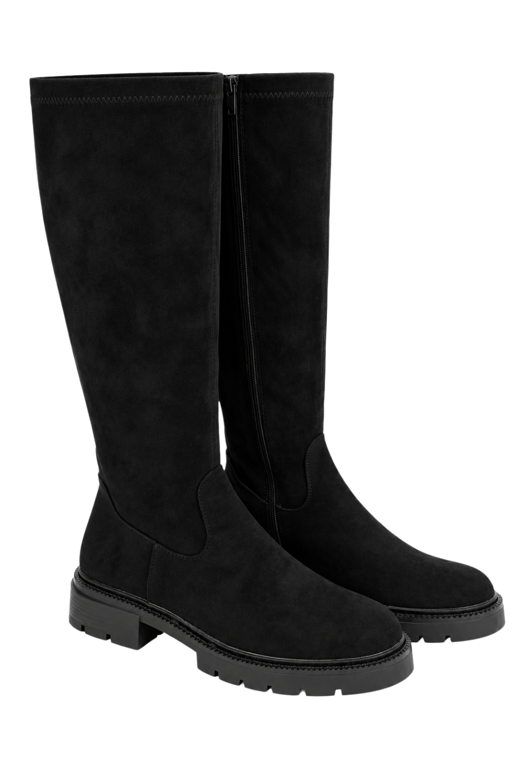 Stiefel in Veloursleder-Optik, Gr. 36-41