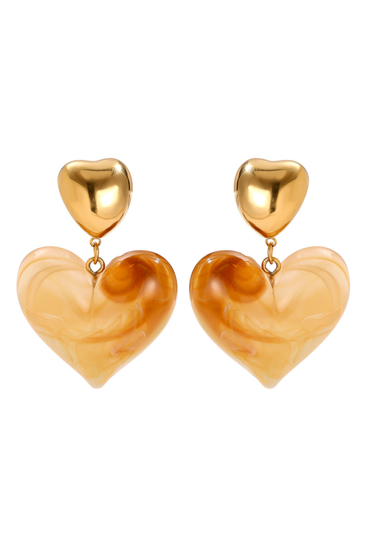 Herzglanz Ohrringe – Amber