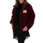 Teddy Fleece Jacke bordeaux, Gr. 34-42