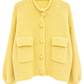 Strickjacke gelb, Gr. 38-44