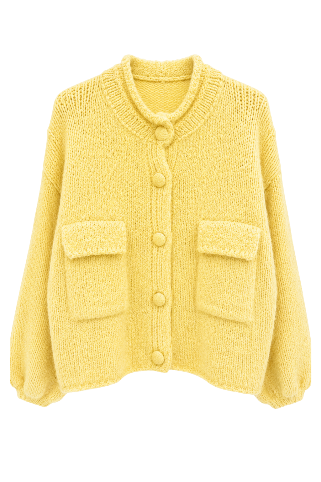 Strickjacke gelb, Gr. 38-44