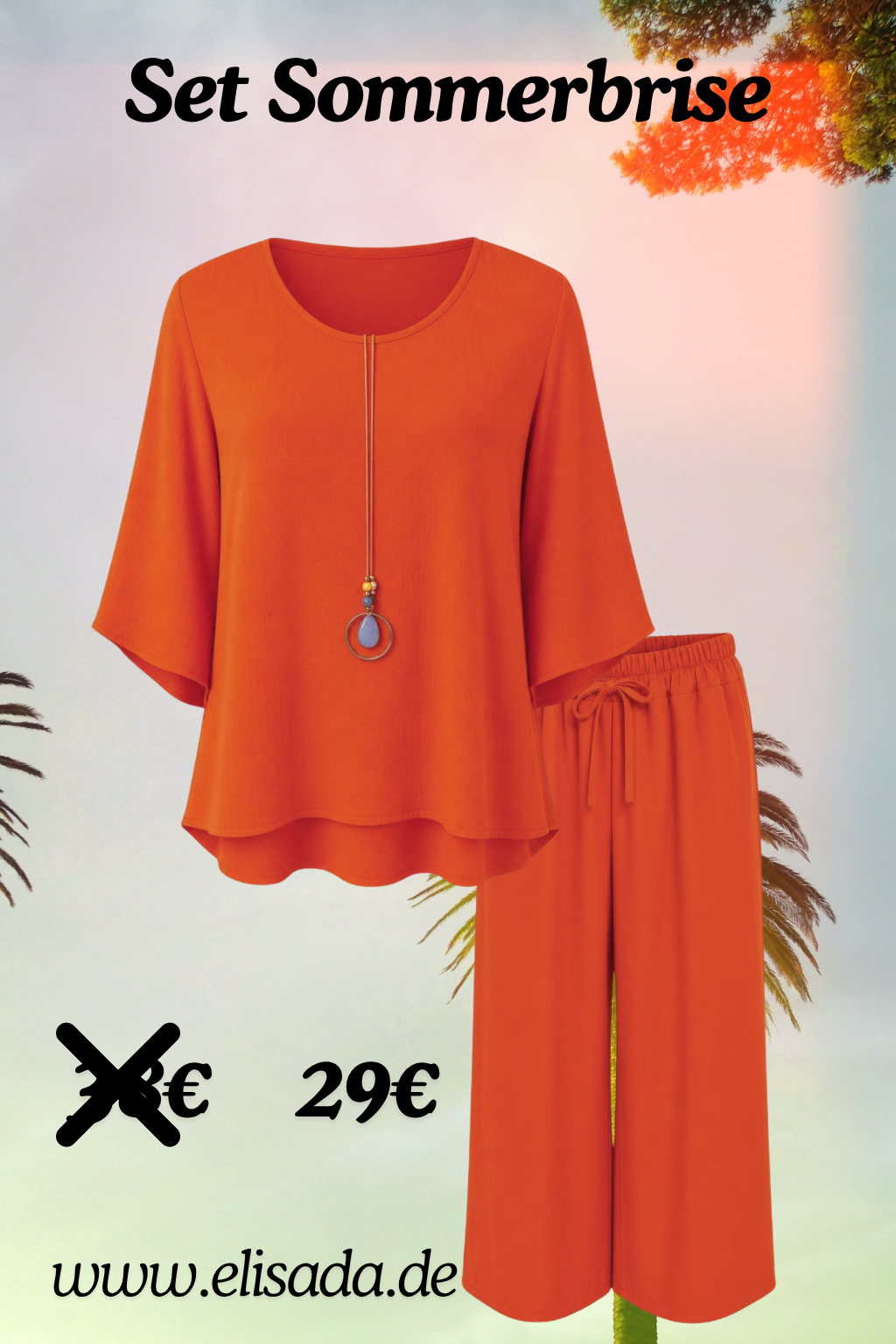 Set Sommerbrise koralle, Gr. 36-44
