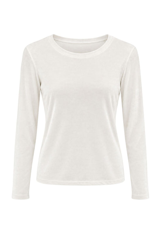 Soft Nicki Longsleeve weiß, Gr. 36-42