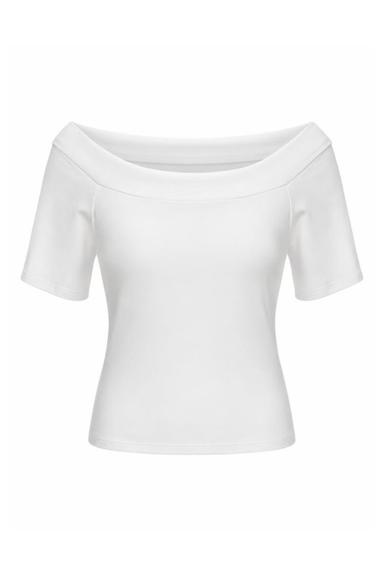 Shirt "Carmen Chic" weiß, Gr. 34-38