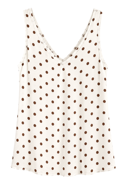 Pünktchen-Top Bella beige,  Gr. 34-38