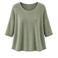 Basic Pullover "Lena" Rundhalsauschnitt  salbei, Gr. 36-42