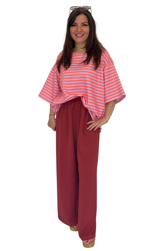 Shirt "Stripes" flieder/orange", Gr. 36-44