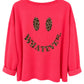 Sweatshirt Smiley Leo neonpink, Gr. 34-42