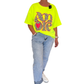 Shirt "Leo Love" neongelb, Gr. 38-44