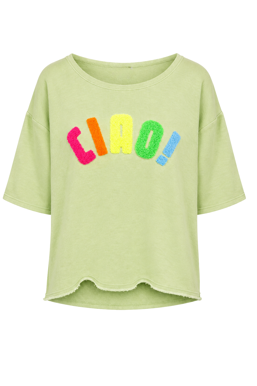 Shirt "Ciao Bella" pistazie, Gr. 36-42