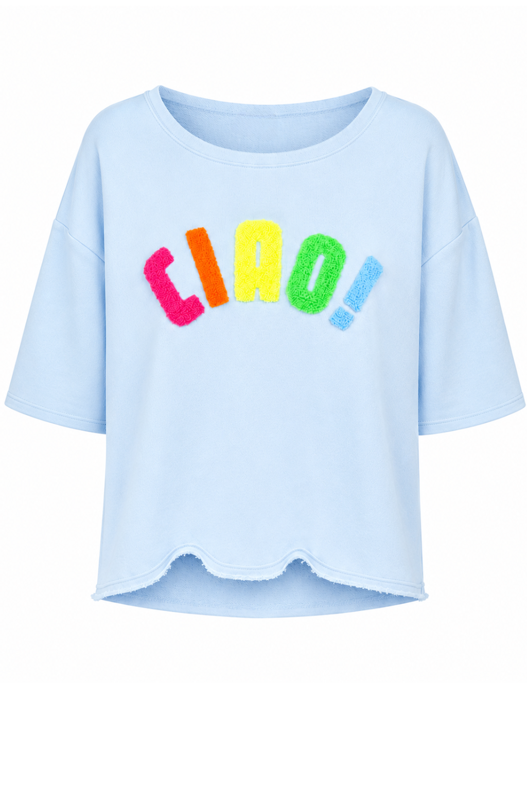 Shirt "Ciao Bella" blau, Gr. 36-42