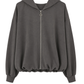 Hoodie-Jacke anthrazit, Gr. 36-42