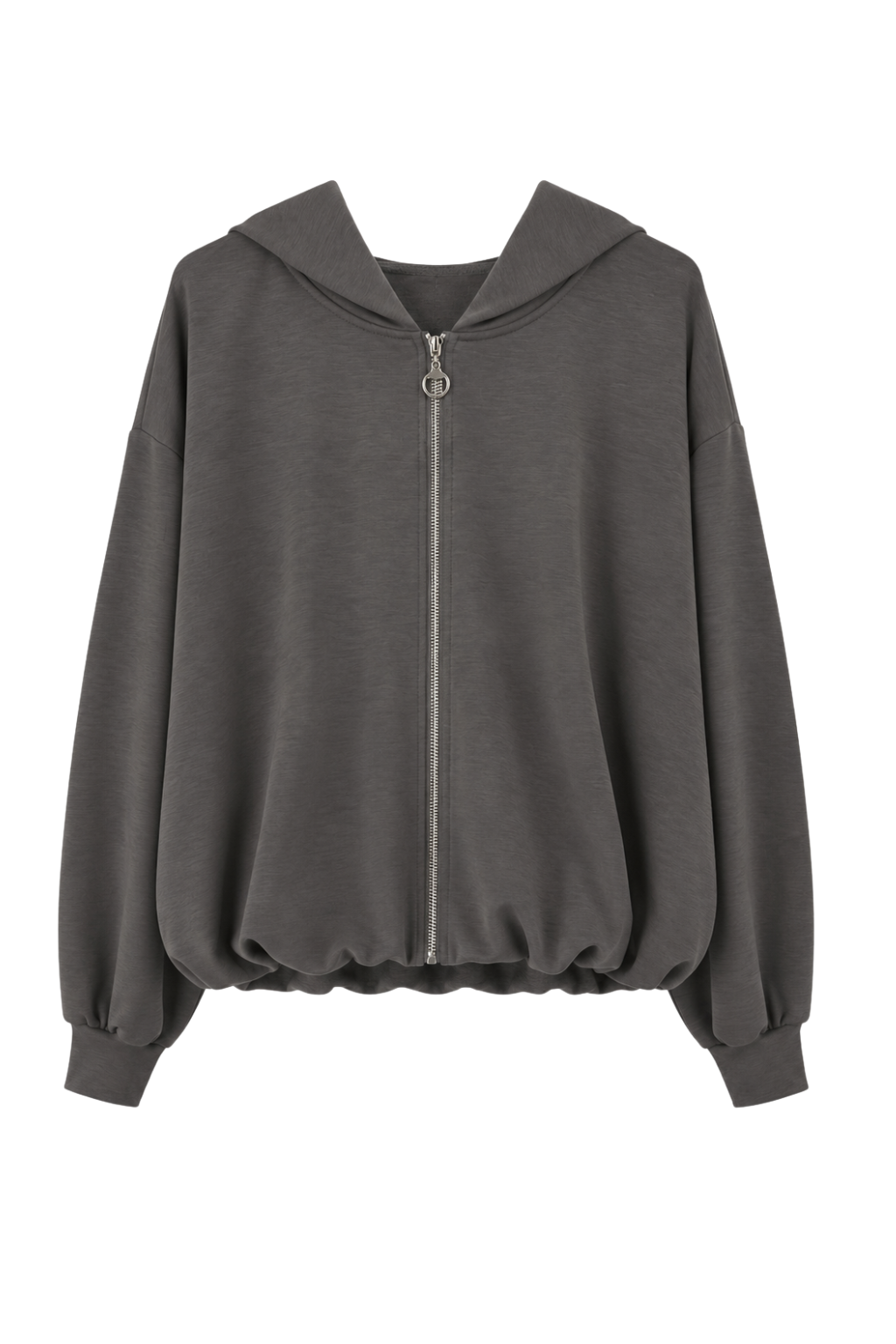 Hoodie-Jacke anthrazit, Gr. 36-42