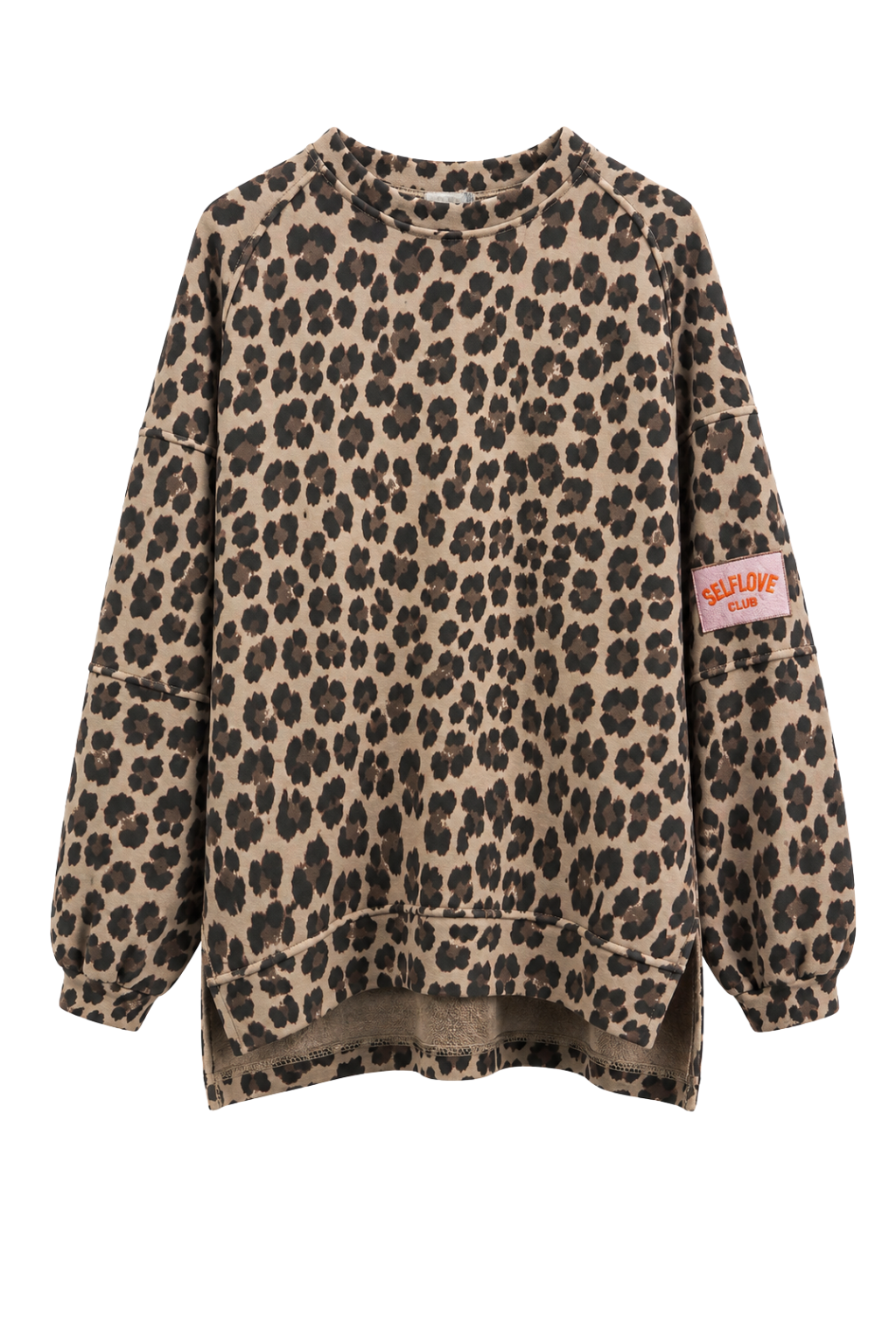 Leo Oversize Sweater „Self Love“ taupe, Gr. 36-44