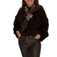 Oversize Strickpullover dunkelbraun, Gr. 38-44