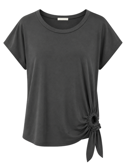 Shirt Side Knot schwarz, Gr. 34-38
