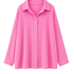 Musselin Oversize Bluse "Lina" pink, Gr. 38-44