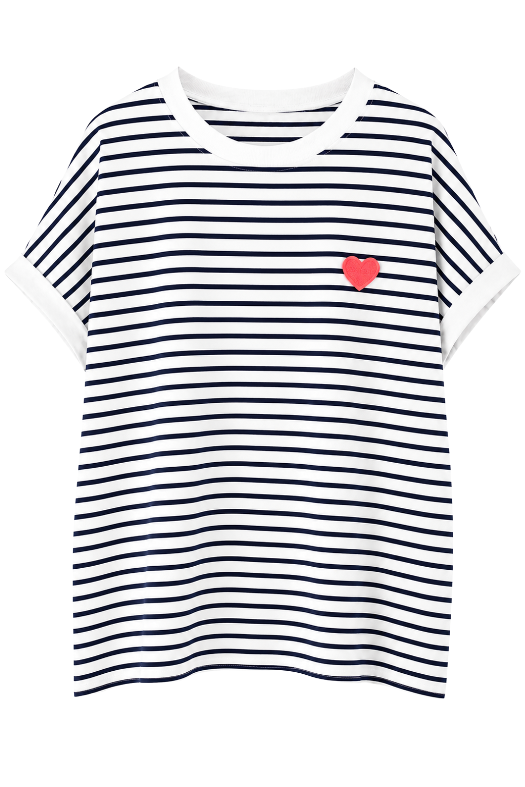 Shirt „Herzmoment“ dunkelblau, Gr. 34-40