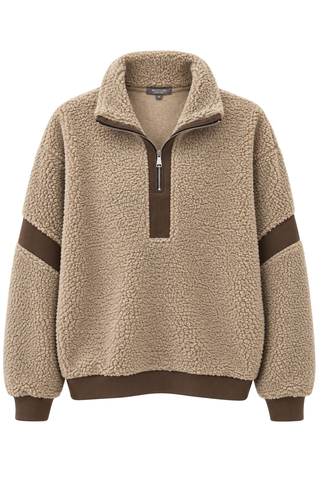 Kuschelpullover "Teddy Love" taupe, Gr. 36-42