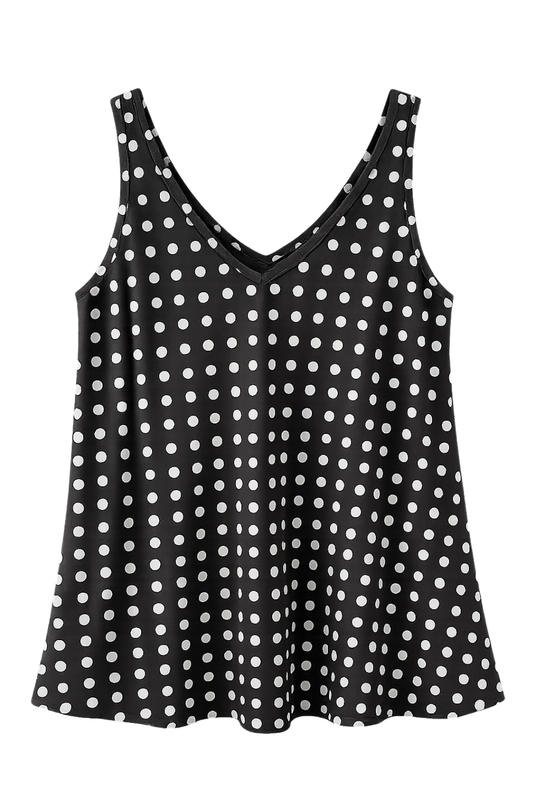 Pünktchen-Top Bella schwarz,  Gr. 34-38