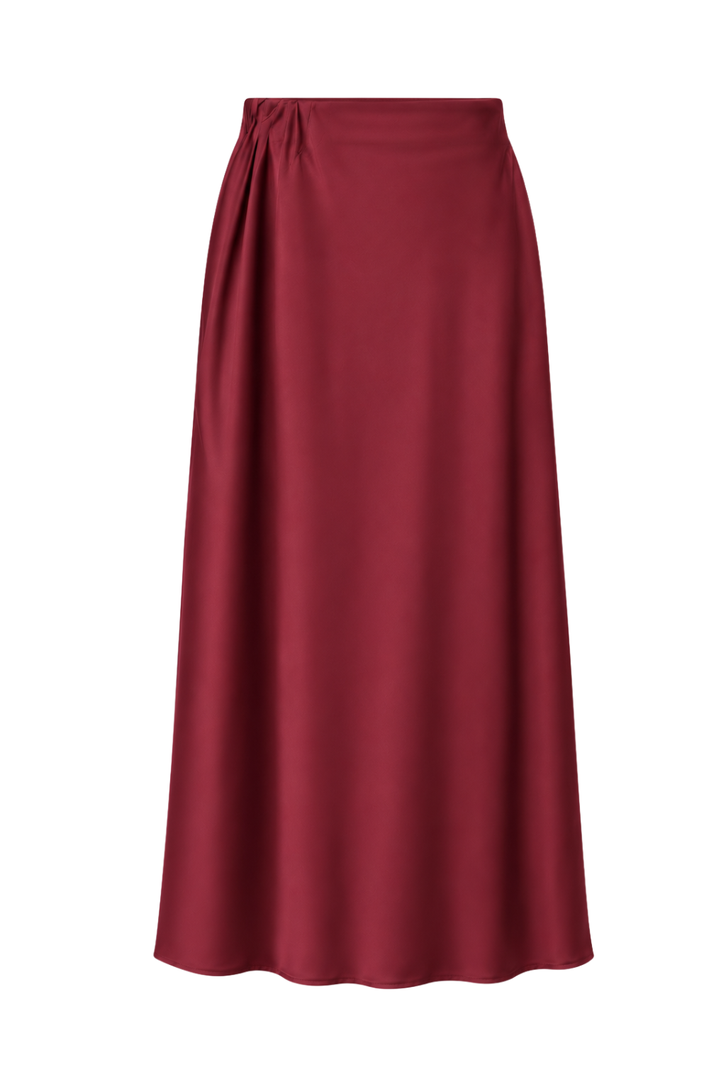 Velvet Glow Satinrock bordeaux, Gr. 36-40