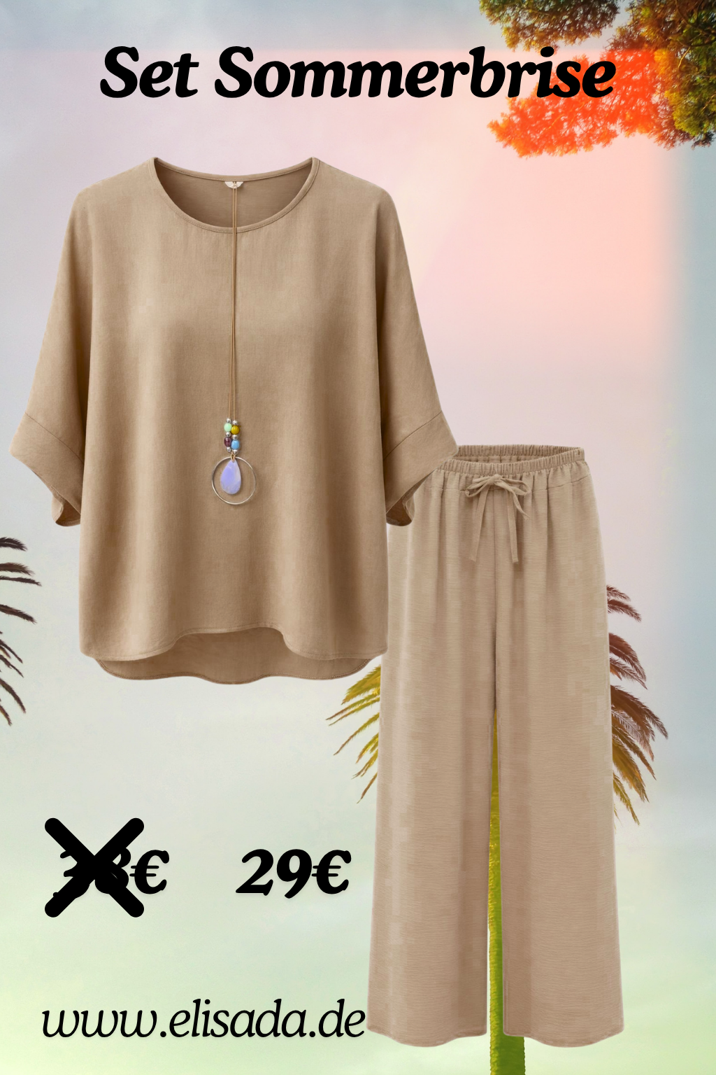 Set Sommerbrise taupe, Gr. 36-44
