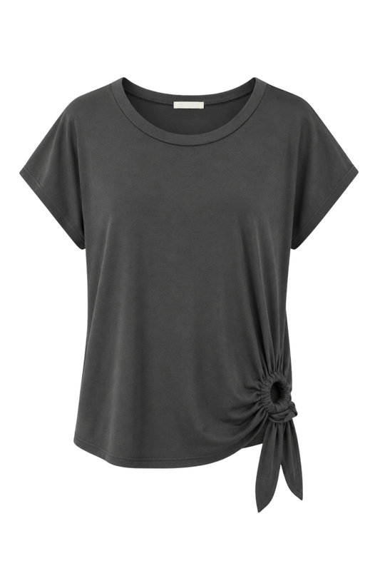 Shirt Side Knot schwarz, Gr. 34-38