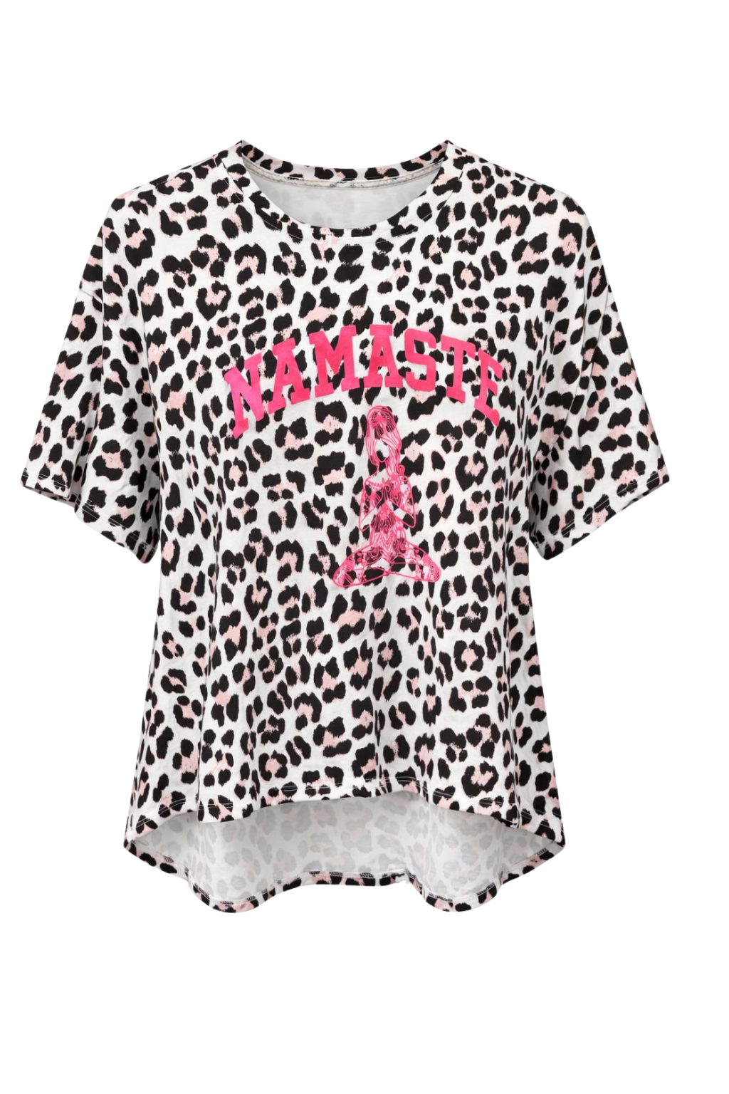 Leo-Shirt "Namaste" rosa, Gr. 36-42