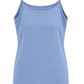 Basic Spaghettiträger Top taubenblau, Gr. 36-42