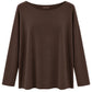 Soft Elegance Longsleeve schokobraun, Gr. 36-42