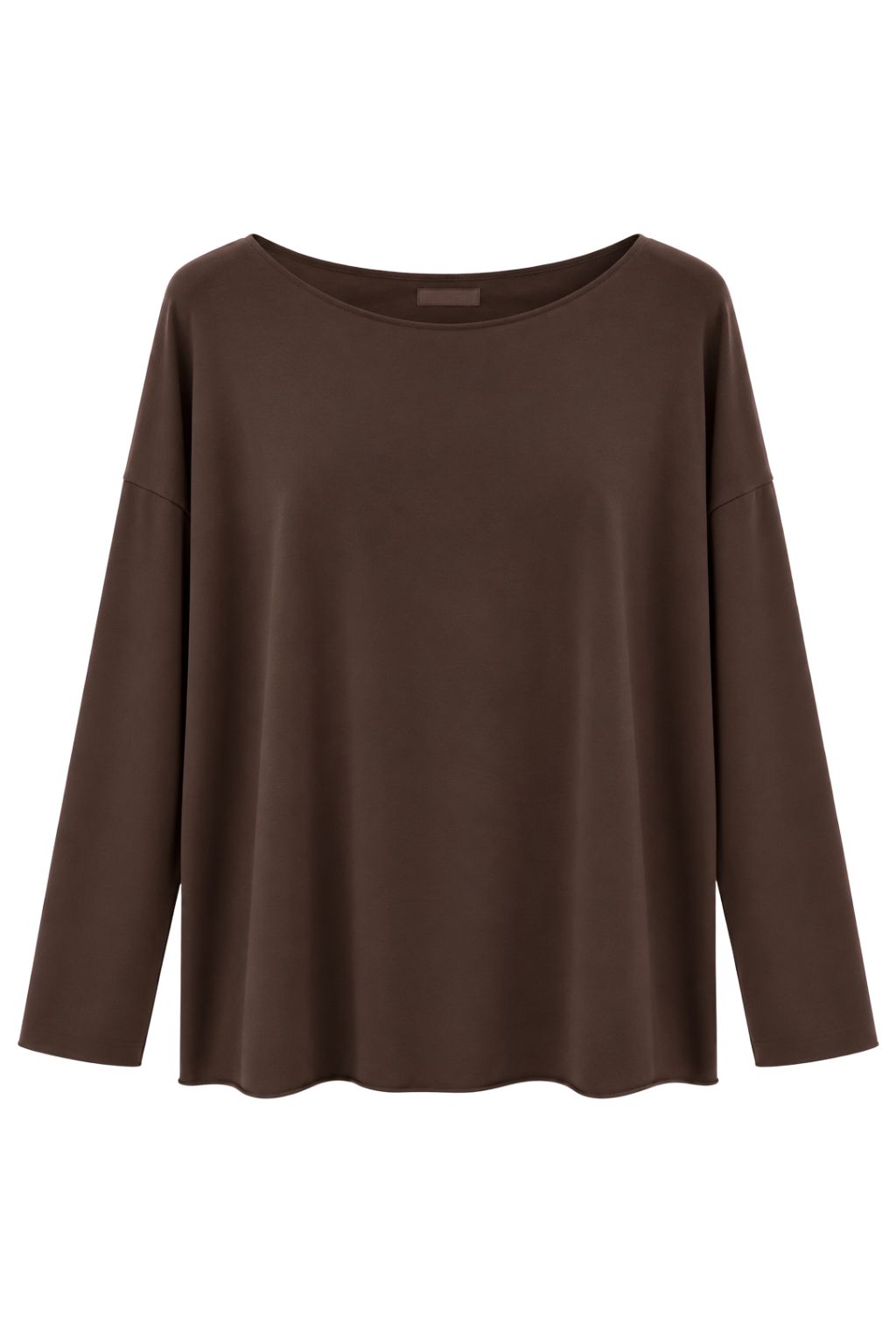 Casual Chic Longsleeve schokobraun, Gr. 36-42