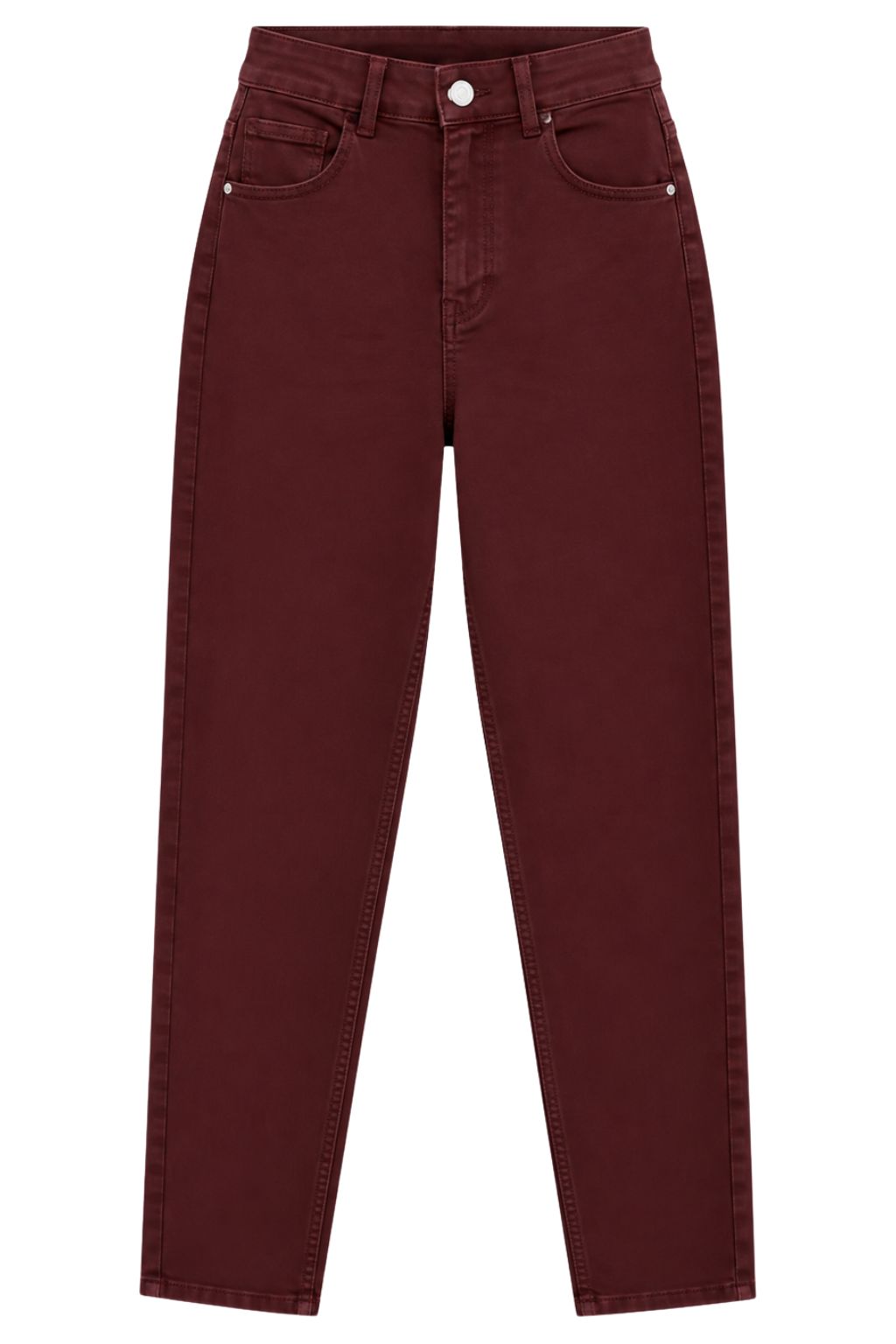 Mom-Fit Jeans Adoro bordeaux, Gr. 34-42